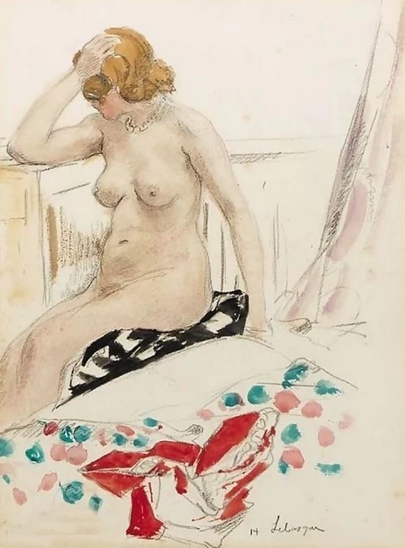 Nudo seduto